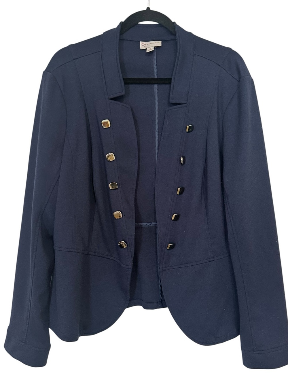 DRESSBARN navy blue open front jacket/blazer size XL